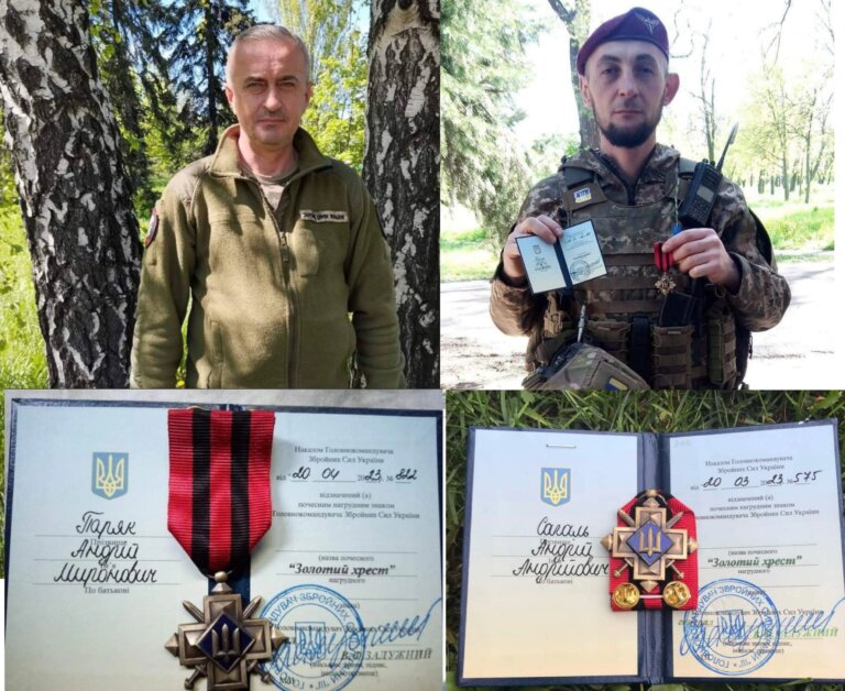 Двоє військових з Тернопільщини отримали “Золотий Хрест” від Валерія Залужного